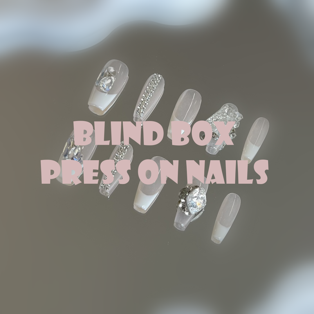 Mystery Box Handmade Press on Nails 2 Sets Lucky Blind Box High-end Fake Nails