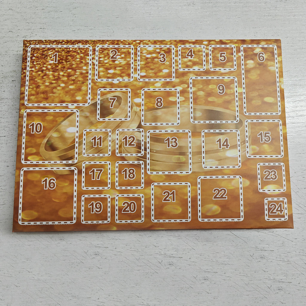 Christmas Countdown Blind Box Ornaments Blind Box Set Blind Box Ring Necklace Earrings Keychain Christmas 24-piece Set