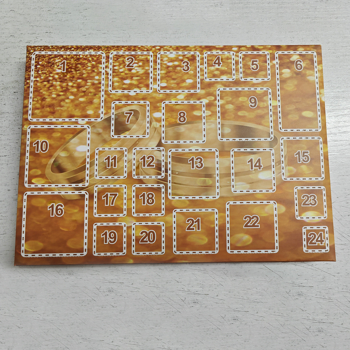 Christmas Countdown Blind Box Ornaments Blind Box Set Blind Box Ring Necklace Earrings Keychain Christmas 24-piece Set