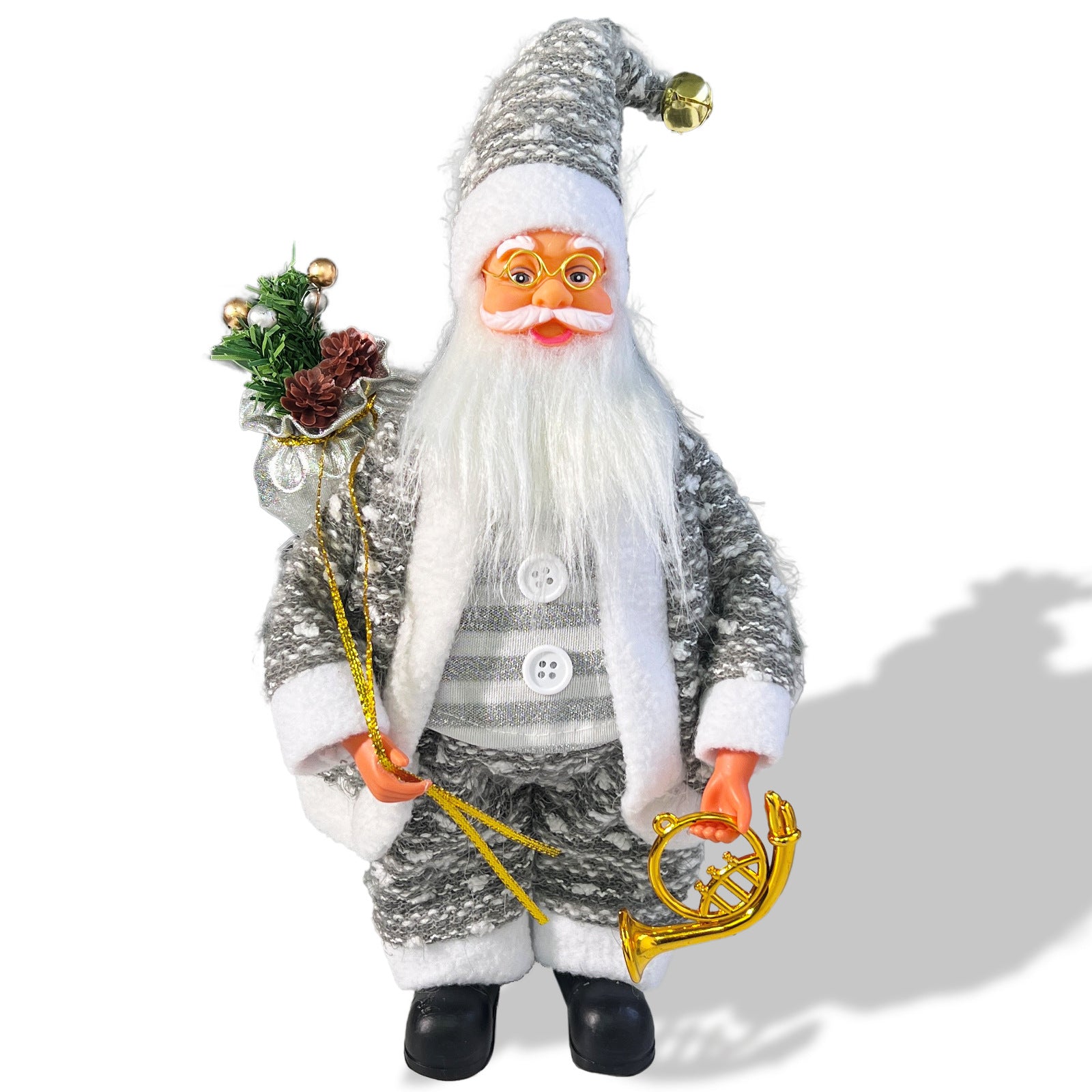 Christmas 13inch Santa Claus Figurine Standing Santa Doll Window Decoration Gift