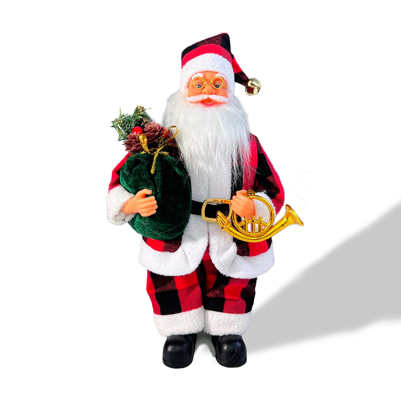 Christmas 13inch Santa Claus Figurine Standing Santa Doll Window Decoration Gift