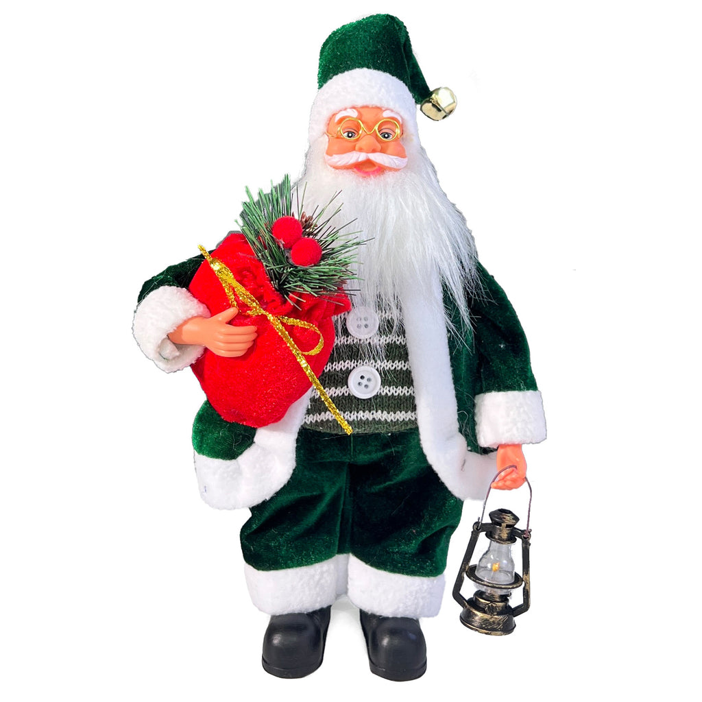 Christmas 13inch Santa Claus Figurine Standing Santa Doll Window Decoration Gift