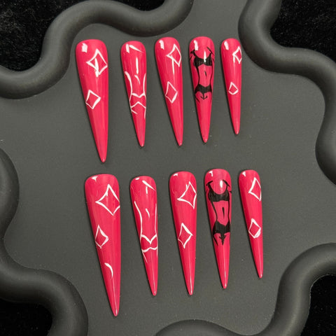 1. Glamorous Pink Chrome PressOn Nails for Long Island Salon Look