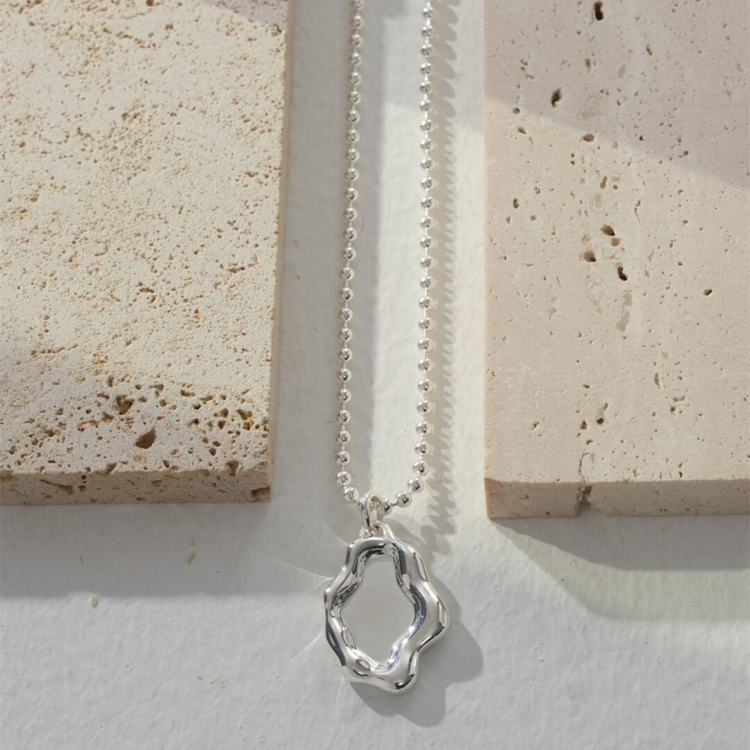 Mirror Lake Sterling Silver Long Necklace Adjustable 925 Sweater Chain with Pendant Free Shipping